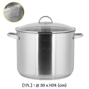 HIMMEL 곰솥 냄비-30cm 3중바닥 인덕션겸용 인덕션곰솥 냄비 큰냄비 주방냄비 스텐냄비 스테인레스냄비 곰