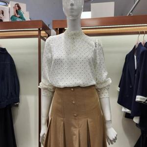 수스 HC04 도트 시스루  블라우스 S251BBL253