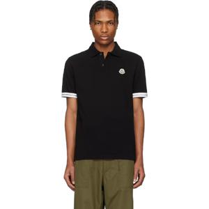 몽클레어 폴로셔츠 블랙 아치비오 SS 폴로 셔츠 251111M212035