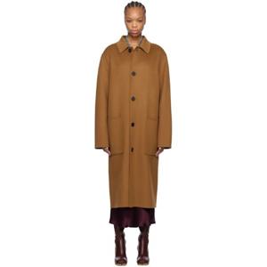 맥케이지 코트 탠 베켓 핸드메이드 울 코트 251015F059010