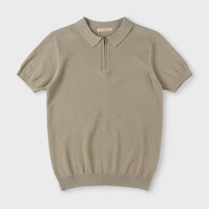 빠니깔레 반소매 집업 폴로 니트 M-QNIT10