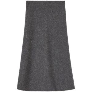 질샌더 A라인 울 미디 스커트 J02MA0248J14506