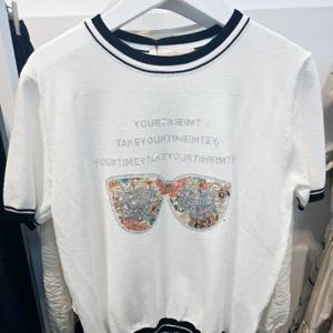 페이지플린 DP01 큐빅니트라운드넥반탈티 F4AKN032A