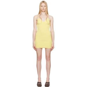 쟈크뮈스 원피스 옐로우 더 스칼라 미니 드레스 251553F052039