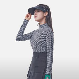 투엘라 파핑 여성 반폴라 패턴 골프 스포츠웨어 냉감 긴팔 티셔츠(W6ST26)