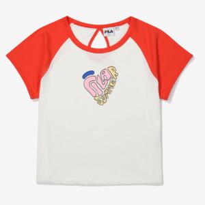 [휠라] 아티스트 이진 배색 슬리브 티셔츠 FS2RSF2A51F_LRE