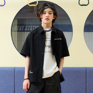 [오션스카이] 남아 스트레치 카라 포켓 반팔 셔츠-EBJB5514D03