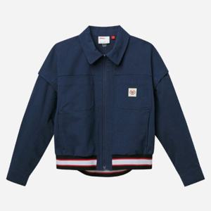 윌슨자켓 LQC W241002GJK24-NVY 여성 디테처블 필드 자켓