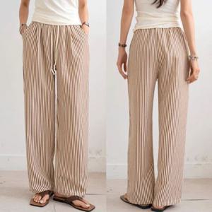 [나크21] 와이드핏 스트라이프 밴딩 팬츠 NK51-PS-63