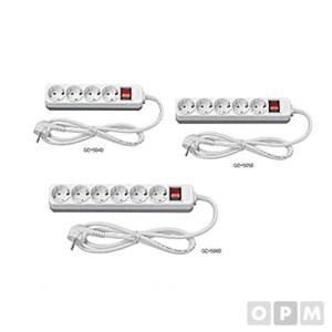 히포 멀티탭/접지차단4구3M (16Ax250V) GC-5040 1EA 소모품
