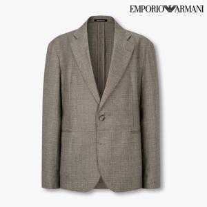 [엠포리오 아르마니]남성 린넨 블렌드 싱글 자켓(A515102008)
