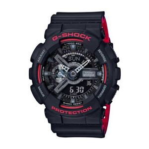 [지샥]GA-110HR-1ADR LIC 빅페이스 블랙/레드 아날로그와 디지털의 콤비