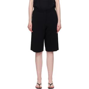 토템 반바지 블랙 니트 쇼츠 252771F088005