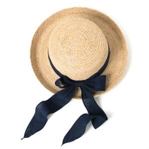 아트박스/베네 찰랑 리본 라피아 비치모자