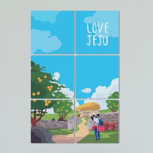 아트박스/꾸밈 ib382-멀티액자_제주도풍경담기