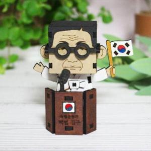아트박스/퍼즐이야기 3D나무퍼즐 독립운동 백범 김구 모형 만들