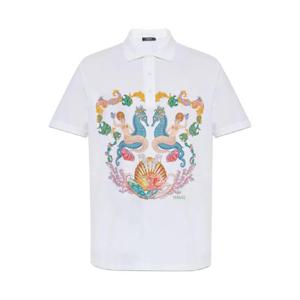 26 SS 베르사체 그래픽 프린트 폴로 셔츠 10139061A14976 TP439236268