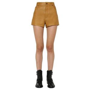 Saint Laurent 하이웨이스트 레더 쇼츠 561313Y5OA2 9602 TP944034645