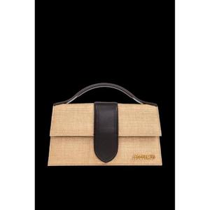 자크뮈스 로고 플라크 우븐 탑 핸들 백 24HBAW00007AW00511 1FF TP944688194