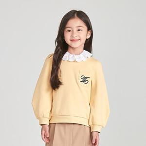 [닥스리틀]닥스리틀 레이스 카라 맨투맨 DTF11TM55M_YE