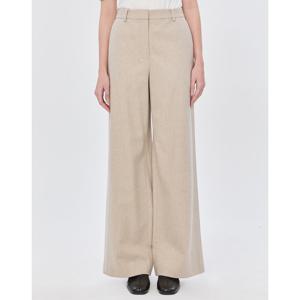 질스튜어트 뉴욕 여성 24FW 스테디셀러 베이지 멜란지 울캐시미어혼방 팬츠 WJPA4D420I4