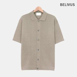 빌리버스 남자 반팔 여름 가디건 카라 니트 BOP078