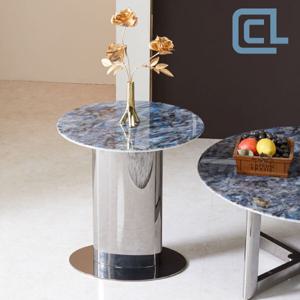 [씨엘] 루체아 원형 듀얼 대리석 소파테이블 S
