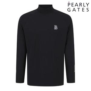 파리게이츠 (511E3TI206BK) 남성 로고 모크넥 저지 티셔츠