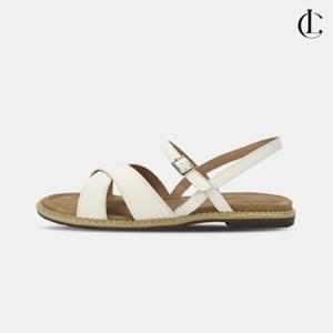 엘케이트 여자 소가죽 샌들 플랫 여름 스트랩샌들 LGE232