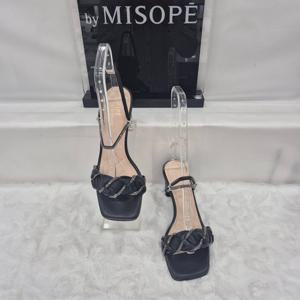 [미소페]By미소페 투웨이 큐빅 스트랩 샌들 112HH424GH002 BLACK