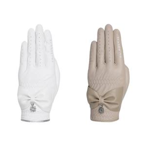 [세인트앤드류스]여성 리본 레더 한손 장갑 (821E7GV051)