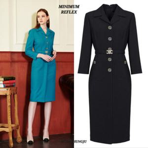 [미니멈]MD 카라넥 버튼 포켓 벨티드 원피스 MD MXCAWO7500_CJ