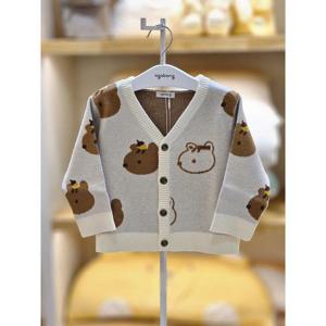 아가방 세이브존02 베이지 니트 가디건 클린 다람쥐가디건01s731401