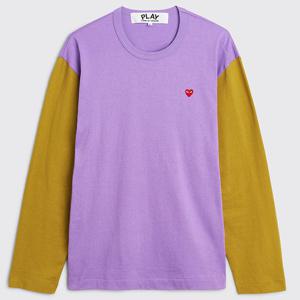 26 SS 꼼데가르송 플레이 미니하트 패치로고 롱슬리브 티셔츠 P1T316 4