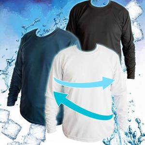 쿨론 쿨롱 원사 기능성 골지 민소매 단체복 남성 쿨론긴팔티 / 등산복 단체복 헬스복