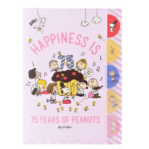 스누피 다이컷 클리어 파일 5P A4 유인물 문서 악보 자료