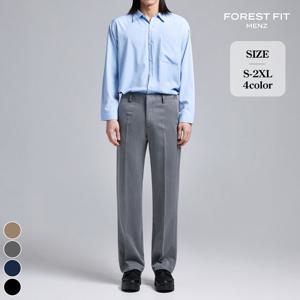 포레스트핏맨즈 남성 세미와이드 링클프리 밴딩 슬랙스 (MS2506)