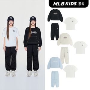 [MLB키즈 공식]25FW스트릿 베이직 여아 우븐 맨투맨 3 세트 (3color) 7FS2B1356