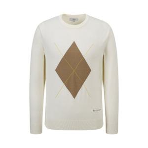 캘러웨이골프긴팔 PQC CMSR23F301_IV 남성 빅 아가일 라운드 스웨터