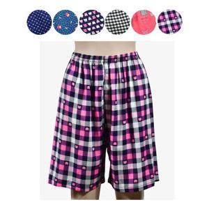 시원한 레이온소재 허리밴딩 여성 5부 파자마 바지