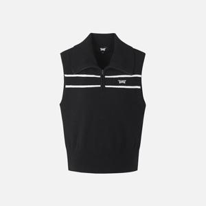 PXG골프조끼 UQC PIPCW4207-21 여성 하프집업 니트 베스트