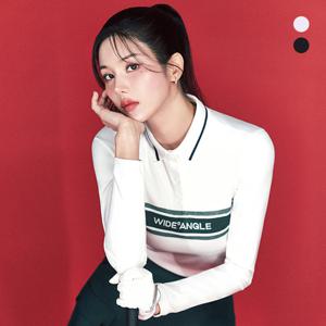 [와이드앵글] 여성 TO 니트 하이브리드 폴로티셔츠 L _WWU25211