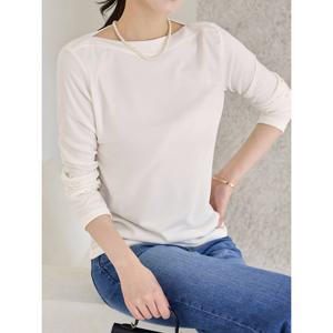 [모리스커밍홈]보트넥 보들보들 티셔츠_M2509TS098C