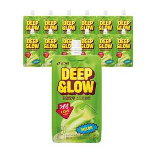 [빙그레] 딥앤로우 소프트 멜론 12개 / 저당 아이스크림