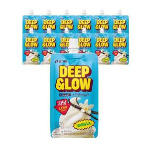 [빙그레] 딥앤로우 소프트 바닐라 12개 / 저당 아이스크림