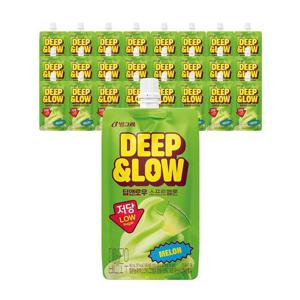 [빙그레] 딥앤로우 소프트 멜론 24개 / 저당 아이스크림