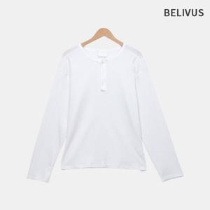 빌리버스 남자 헨리넥 스판 긴팔티 구김방지 논아이론 BYM014