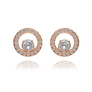 스와로브스키 5199827 Creativity Circle 로즈골드 귀걸이