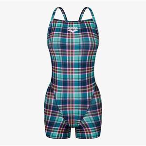 [아레나] 여성 A5FL1LH05MNT 컨트리 체크 2부 반신 싱글 수퍼플라이백  실내수영복