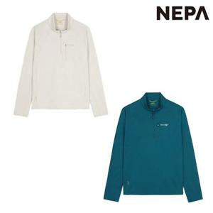 네파 7L55402 남성 가을 등산 캠핑 자가드 메쉬 긴팔 집업 티셔츠